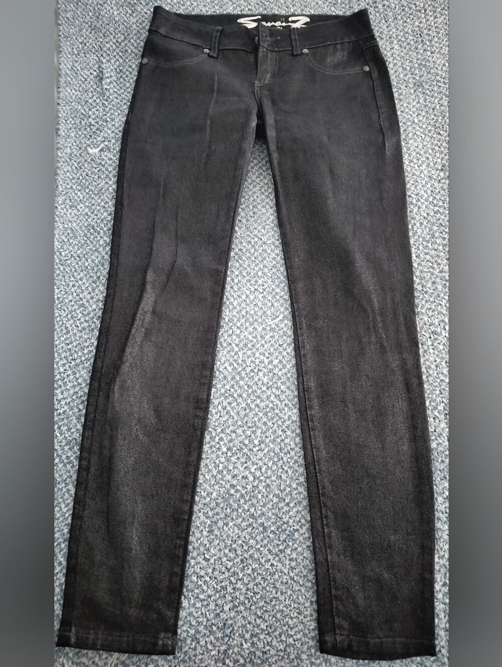Seven7 Black /Metallic Skinny "Legging" Jeans